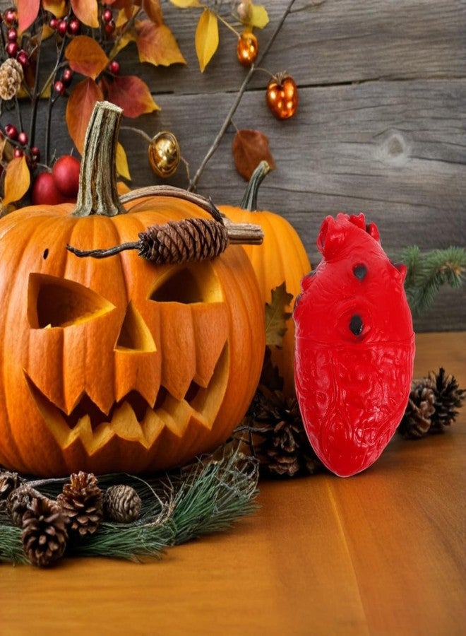 PRETYZOOM Simulated Bloody Human Heart Prop 5.9In Halloween Decoration Realistic Fake Heart for Party Scary Anatomical Organ Toy - Image 3